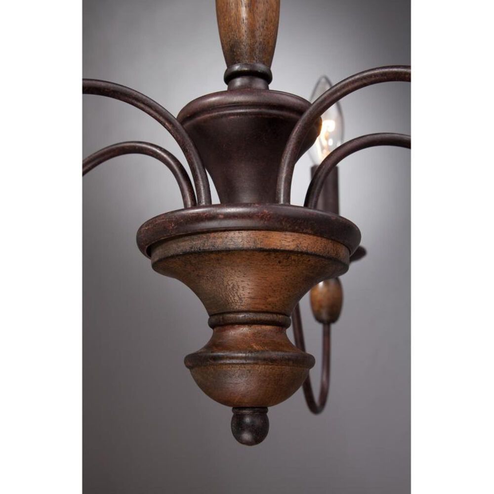 Quoizel Holbrook 5 Light Chandelier in Tuscan Brown, , large