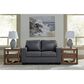Ashley Bolsena Stationary Loveseat in Admiral, , large