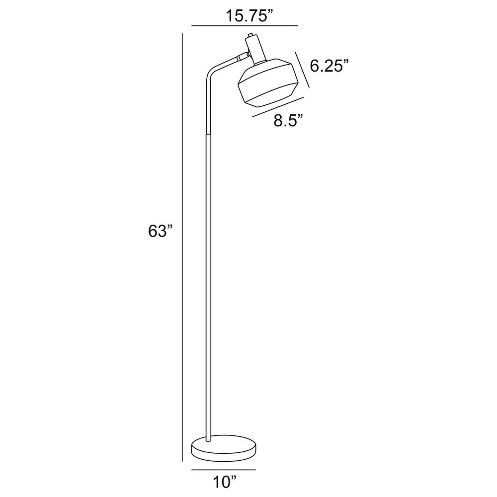 Lite Source Naeva Floor Lamp in Black, , large