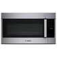 Bosch 800 Series 2-Piece Kitchen Package with 4.6 Cu. Ft. Electric Slide-in Range and 1.9 Cu. Ft. Over-The-Range Microwave in Stainless Steel, , large