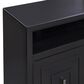 Legends Home Sunset 67" Fireplace Console with Fireplace Insert in Seal Skin Black, , large