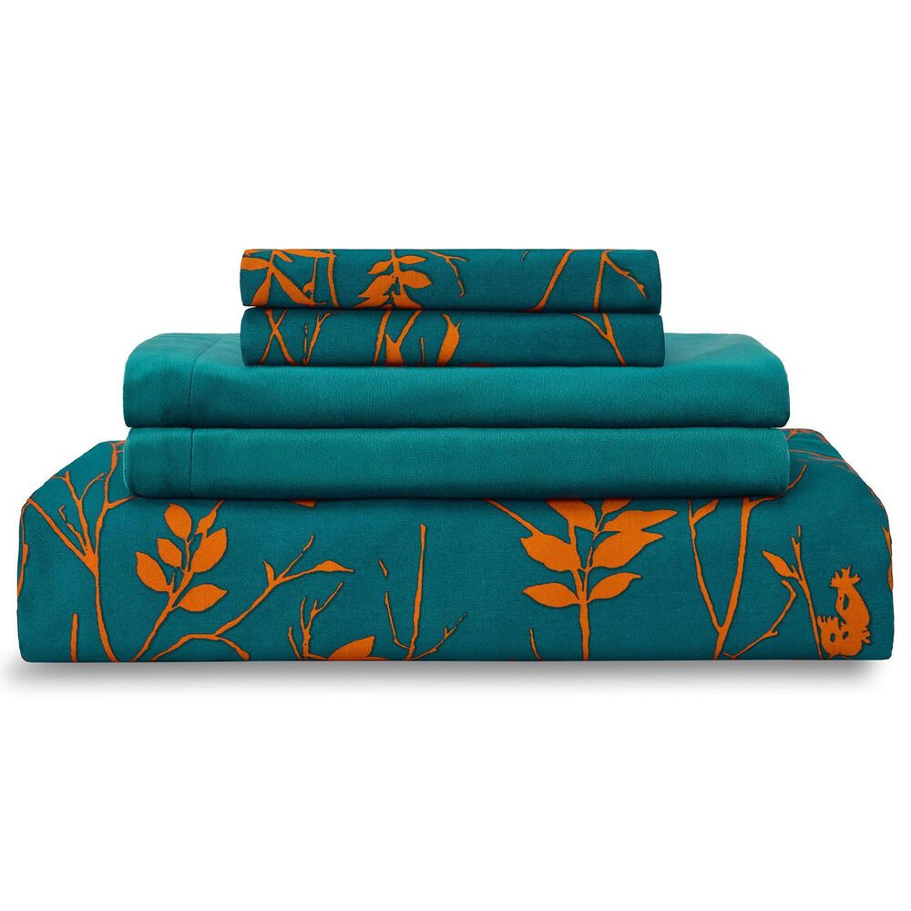 5-Piece King Velvet Duvet Set in Bramble Teal, , large
