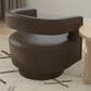 Golden Wave Furniture Brunco Swivel Chair in Dark Brown, , large