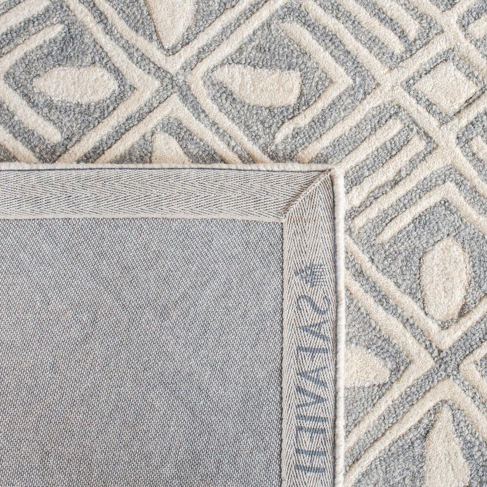 Safavieh Micro-Loop MLP262F 2&#39;3&quot; x 7&#39; Gray and Ivory Runner, , large