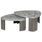 Ashley Surmour Stacked Cocktail Table in Gray and Brown, , large