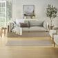 Nourison Courtyard Ivory and Silver 2" x 6" Indoor/Outdoor Runner, , large