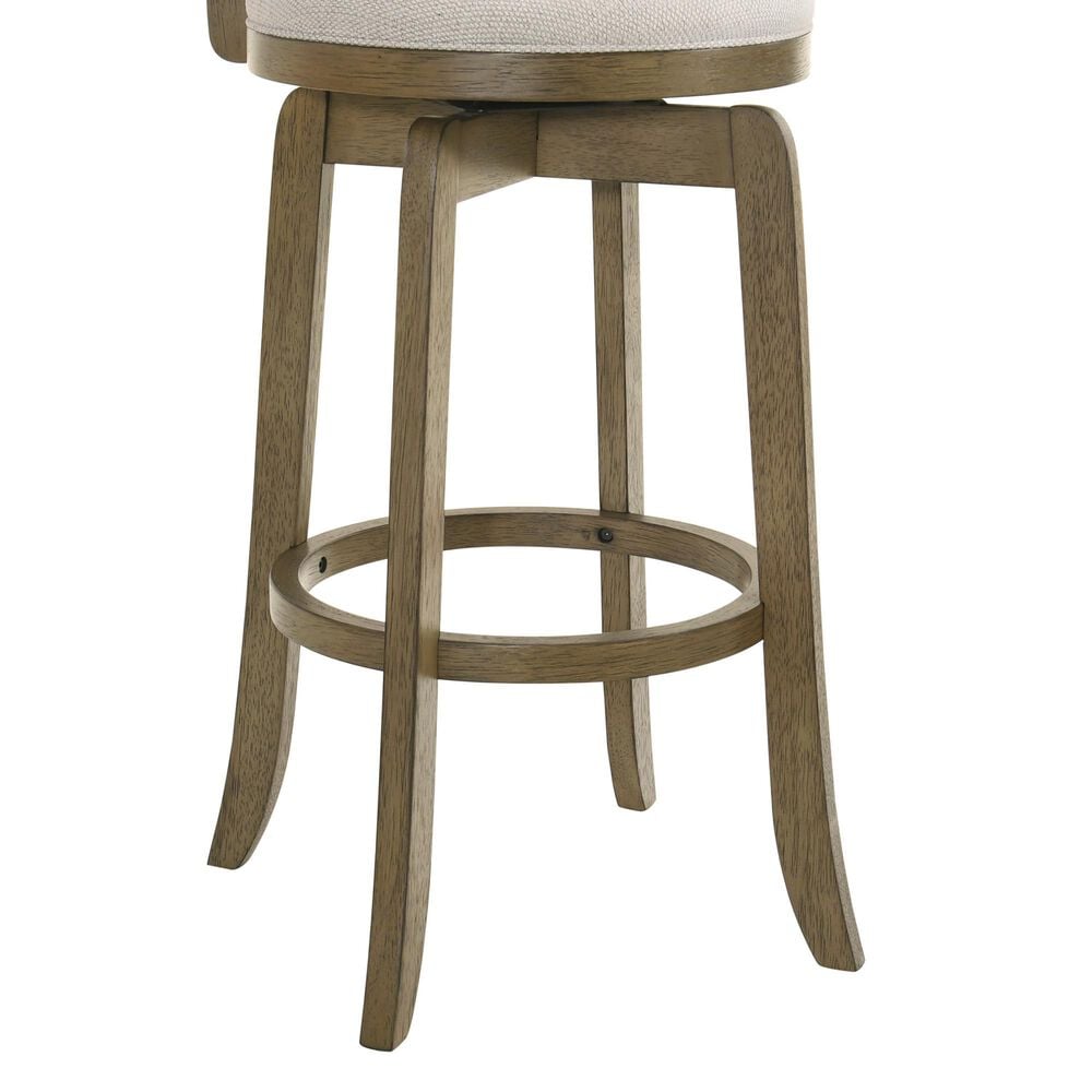 Armen Living Blair 26" Swivel Counter Height Stool in Putty Brown, , large