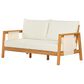 HOMLUX 2-Piece Outdoor Conversation Set with Cushions in Brown and Beige, , large