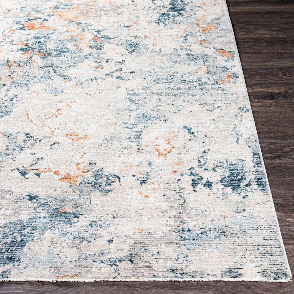 Surya Laila LAA-2315 10&#39; x 14&#39; Teal, Sage, Orange, Saffron, Gray and Cream Area Rug, , large