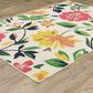 Oriental Weavers Havana HAV02 Ivory and Multicolor 3"3" x 5" Indoor/Outdoor Area Rug, , large
