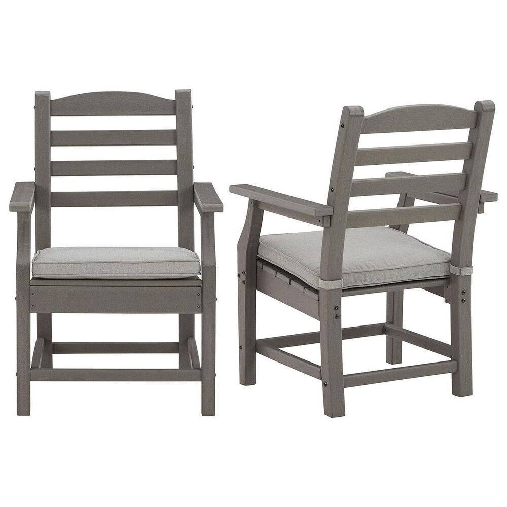 Ashley Visola 7-Piece Patio Dining Set in Gray, , large