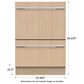 Fisher & Paykel 24" Tall Double Dish Drawer Dishwasher - Panels Sold Separately, , large