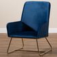 Baxton Studio Sennet Arm Chair in Navy Blue, , large