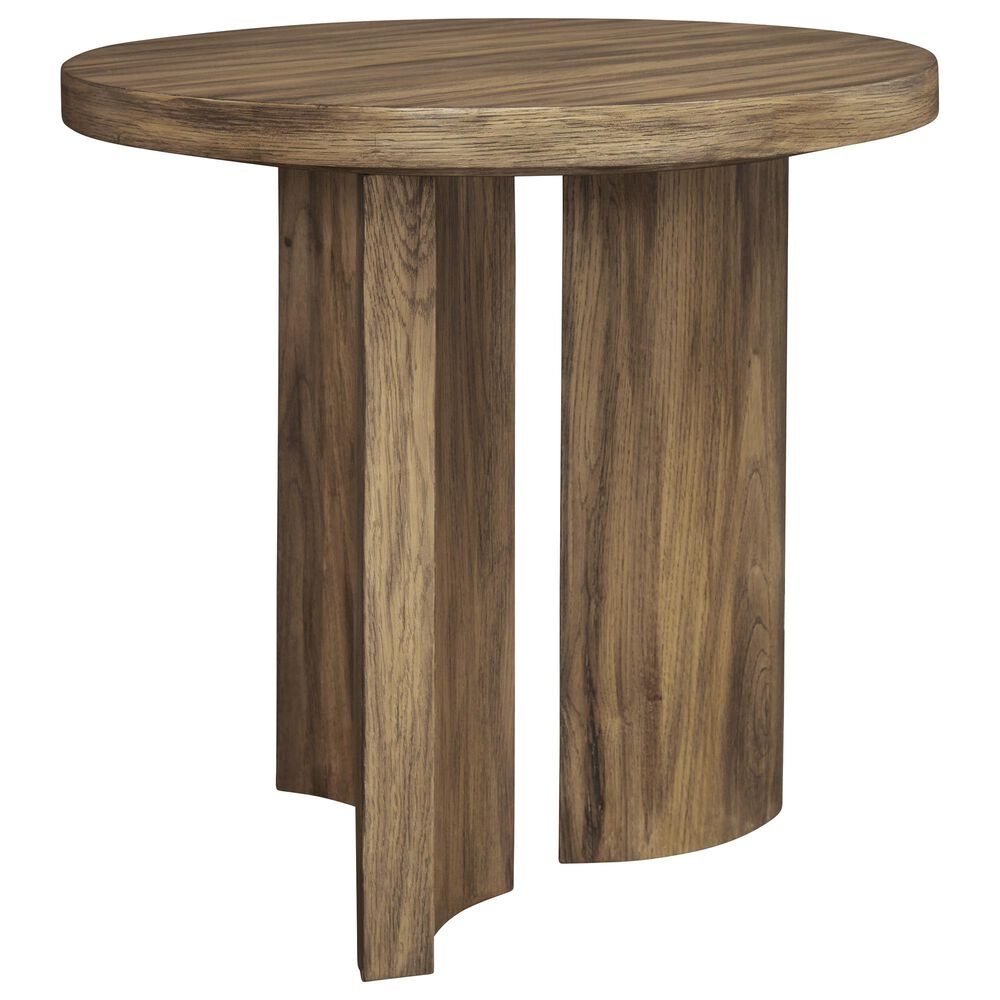 Ashley Austanny End Table in Warm Brown, , large
