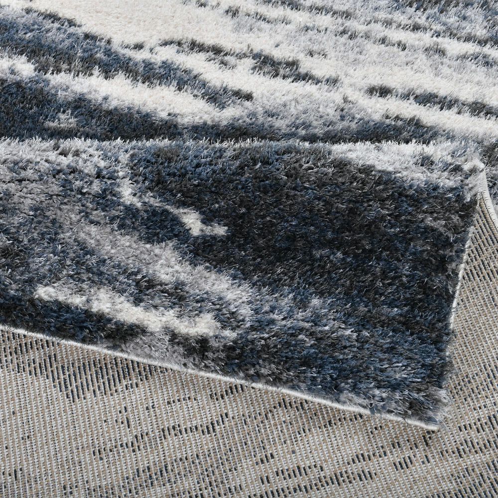 Central Oriental Pulse Aubriella Beige and Blue 5'3" x 7'3" Area Rug, , large