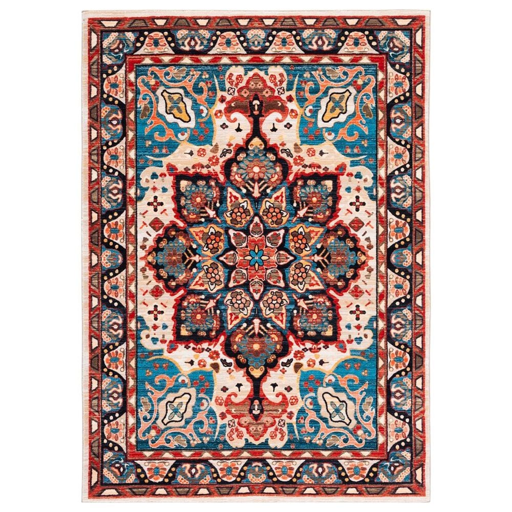 Safavieh Riviera 8"9" x 12" Blue and Beige Area Rug, , large