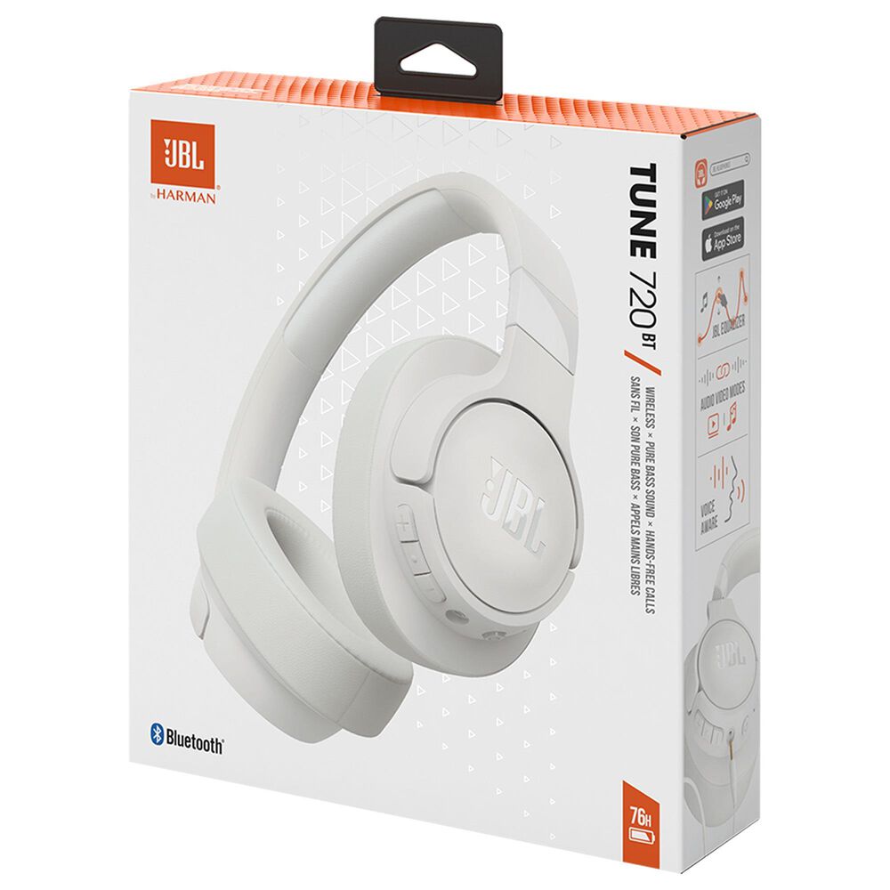 JBL Tune 720BT Wireless Over-Ear Headphones in White, , large