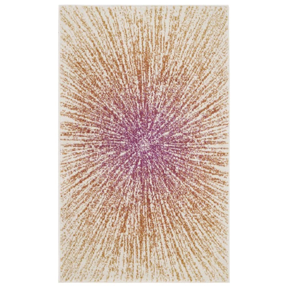 Safavieh Evoke EVK228R 5"1" x 7"6" Fuchsia and Cream Area Rug, , large