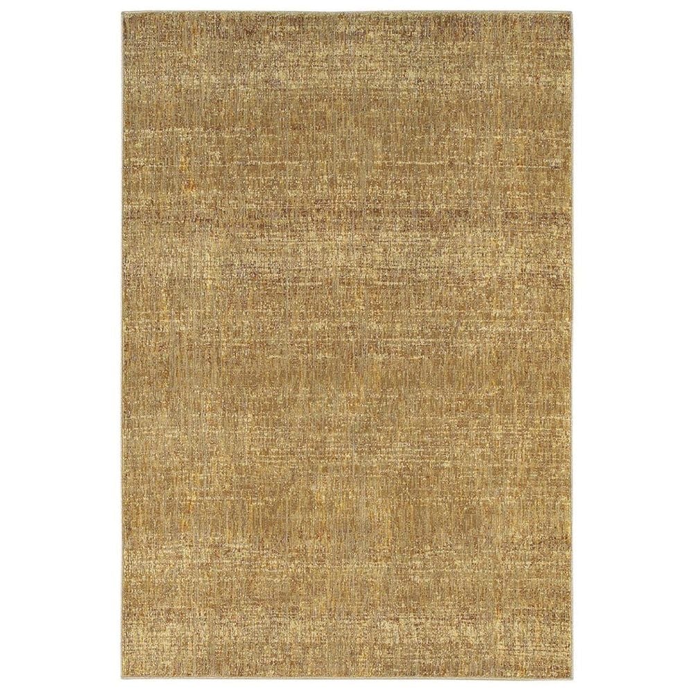 Oriental Weavers Atlas 8033R 5"3" x 7"3" Gold Area Rug, , large