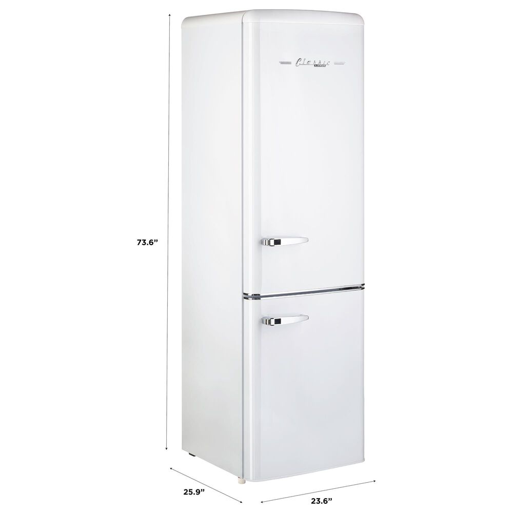 Unique Appliances Classic Retro 9 Cu. Ft. Bottom Freezer Regfrigerator In Marshmallow White, , large