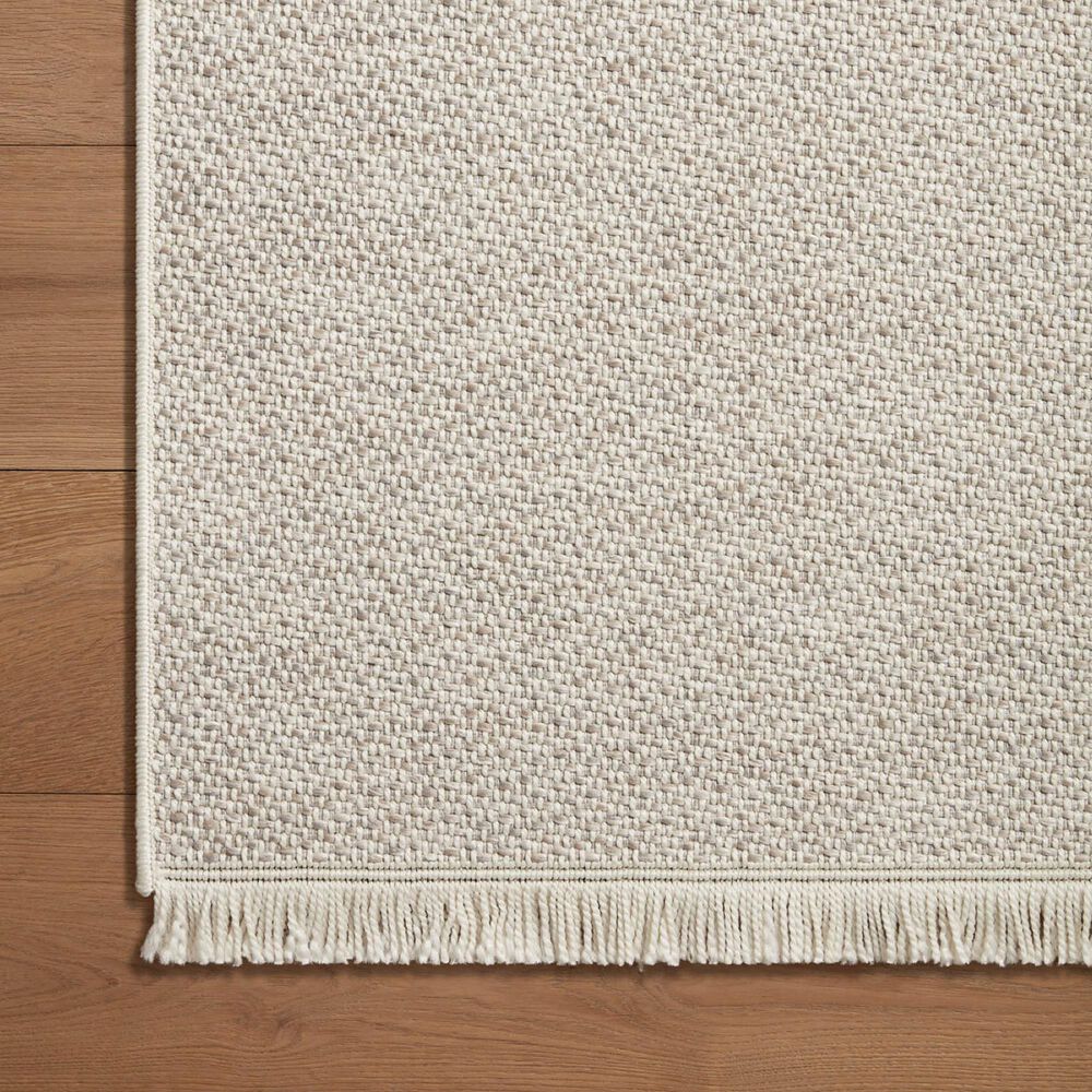 Amber Lewis x Loloi Malibu MAB-01 2&#39;3&quot; x 3&#39;9&quot; Ivory and Dove Indoor/Outdoor Area Rug, , large