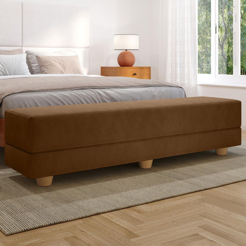 Jaxx Camden Twin Fold-Out Bench in Coffee, , large