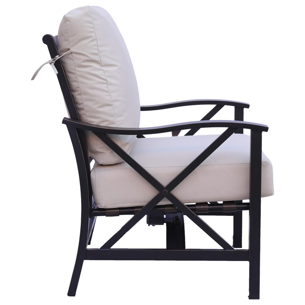 GatherCraft Denison Patio Club Motion Chair in Splendor Wheat, , large