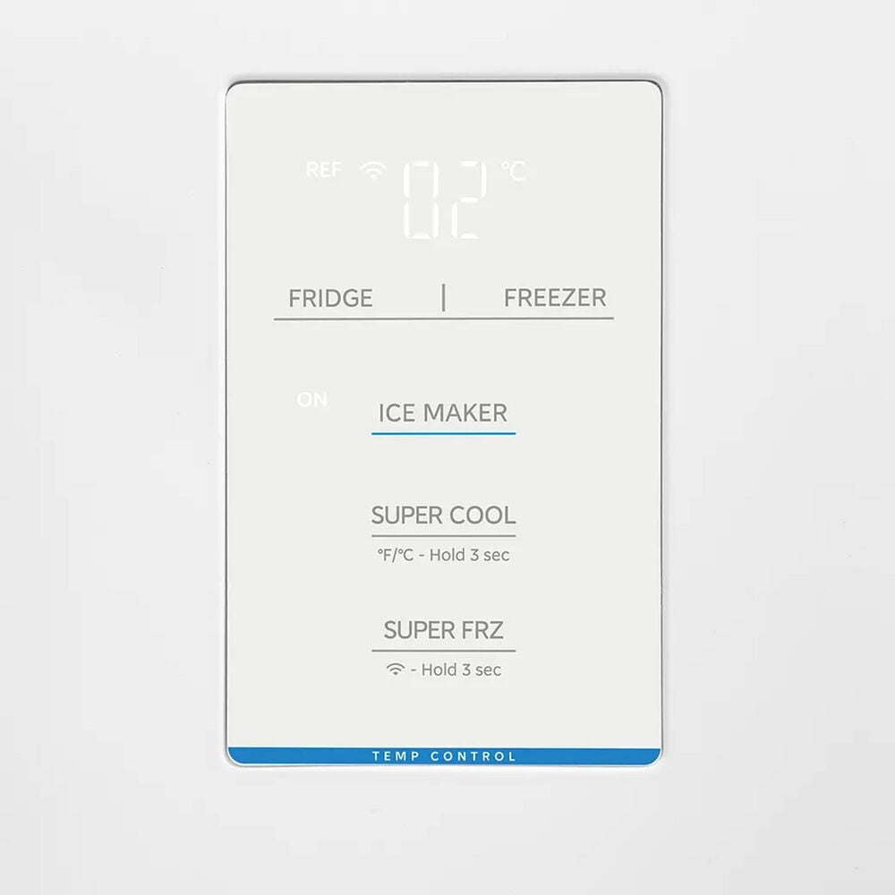 Midea 23 Cu. Ft. Counter-Depth Bottom-Freezer Refrigerator in Stainless Steel, , large