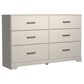 Ashley Stelsie 6-Drawer Dresser in White, , large