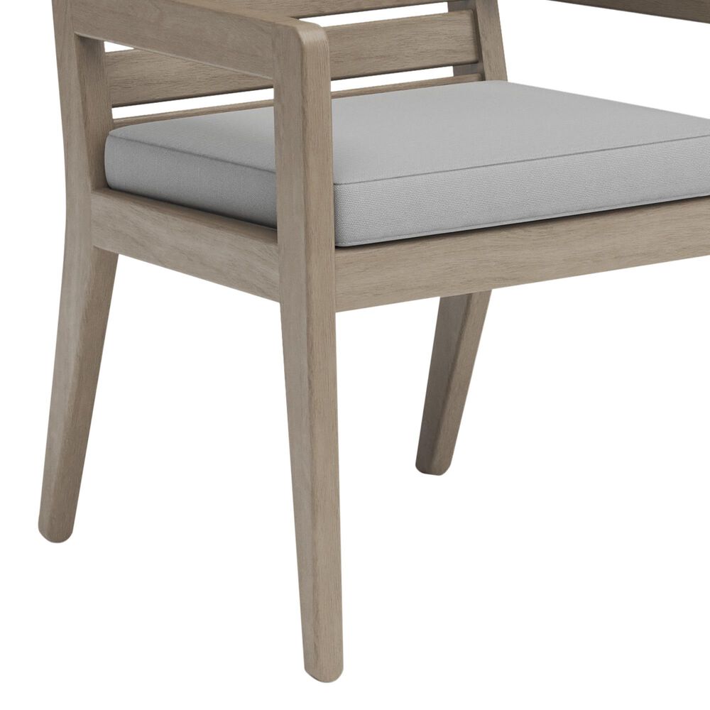 Homestyles Sustain Patio Dining Chair with Gray Cushion in Stain Brown &#40;Set of 2&#41;, , large