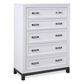 Riva Ridge Hyde Park 5 Drawer Chest in White, , large