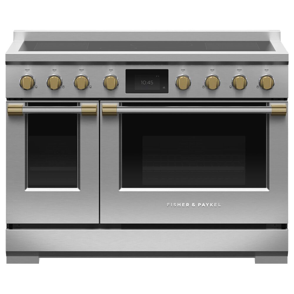 Fisher &amp; Paykel 36&quot; Professional Round Flush Handle Kit for Ranges in Stainless Steel and Brass, , large