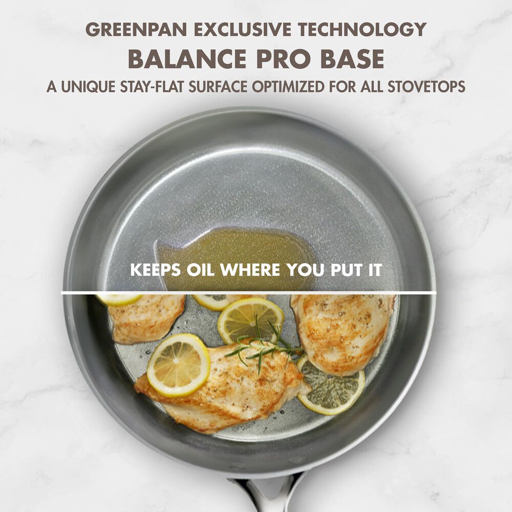 Green Pan GP5 Hard Anodized Color 9.5" and 11" Open Frypan Set in Cloud Cream, , large