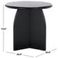 Safavieh Barazi Round End Table in Black, , large