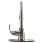 MS International AcquaLuxe Curved Pull-Down Sprayer Kitchen Sink Faucet in Nickel Brushed, , large