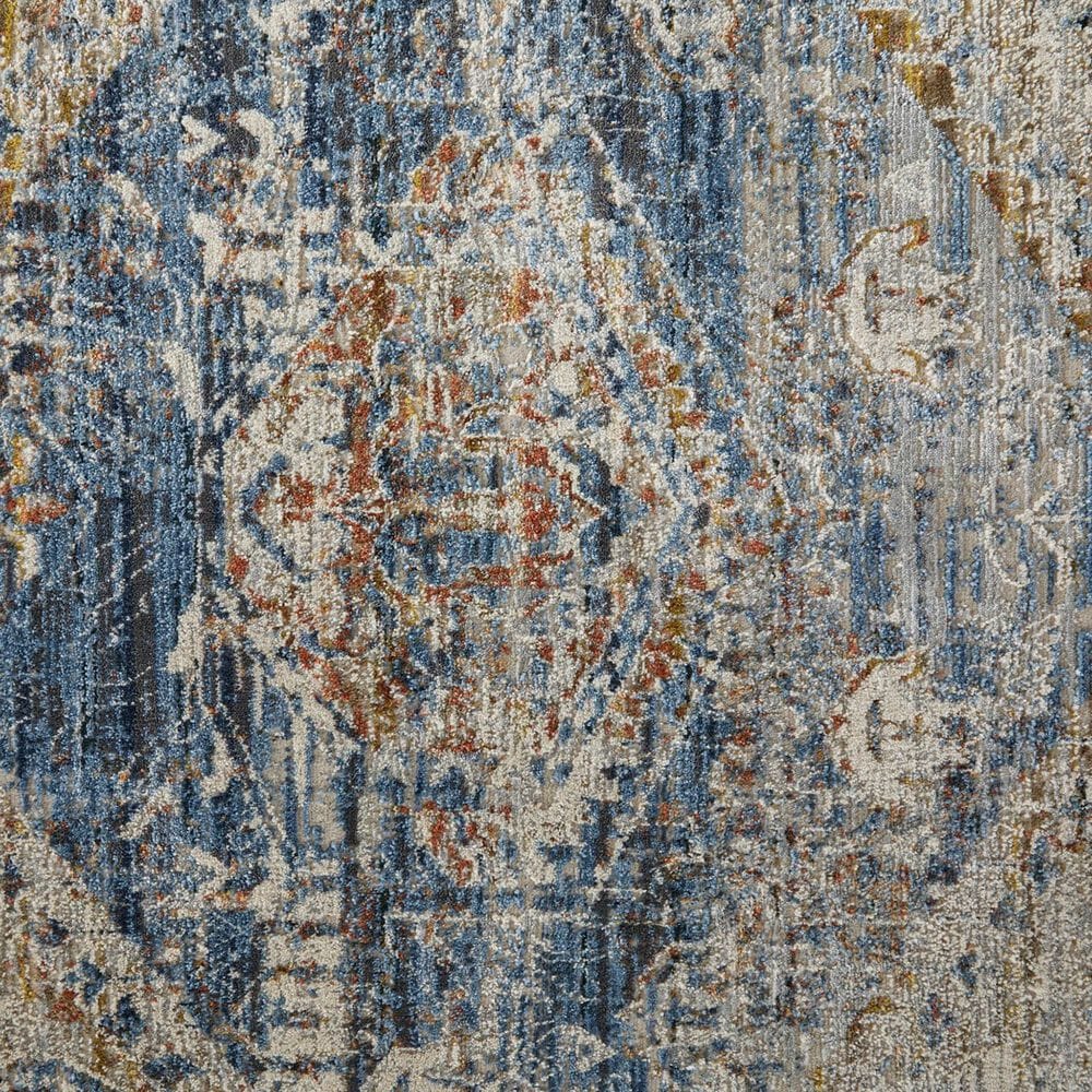 Feizy Kaia 39HWF 3&#39; x 5&#39; Blue and Red Area Rug, , large
