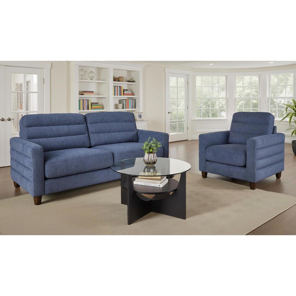 LumiSource Willow Accent Chair in Blue, , large