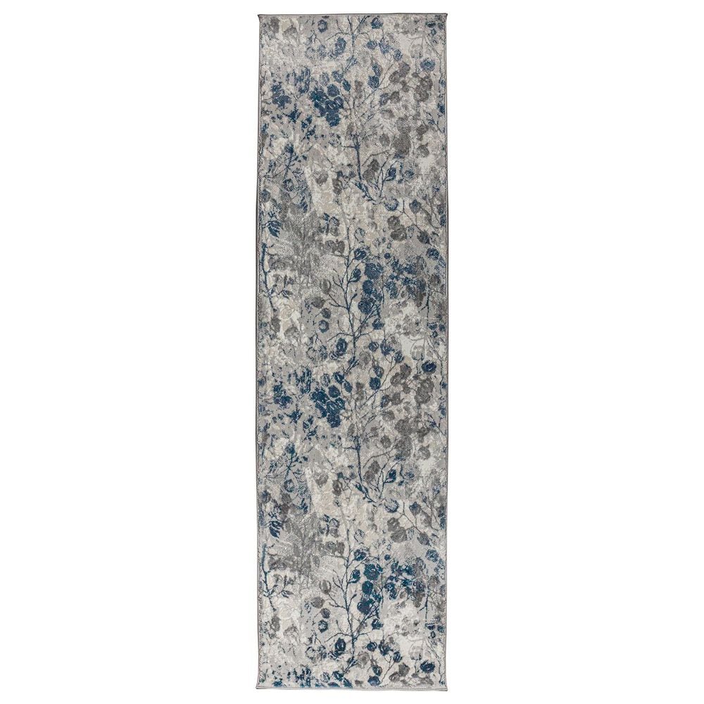 Radici USA Livigno Floral 2"2" x 7"7" Blue Area Rug, , large