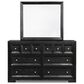 Furniture of America Hatton 6-Drawer Dresser and Mirror in Weathered Black, , large