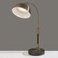 37B Bolton LED Desk Lamp with Smart Switch in Antique Brass and Brown, , large