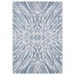 Kas Oriental Rugs Luna Illusions 3"3" x 4"11" Ivory and Blue Area Rug, , large