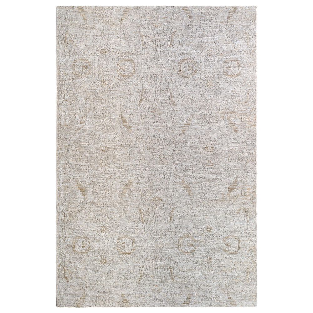 Surya Masterpiece Light Gray, Medium Gray, Cream and Tan 6"7" x 9"6" Area Rug, , large