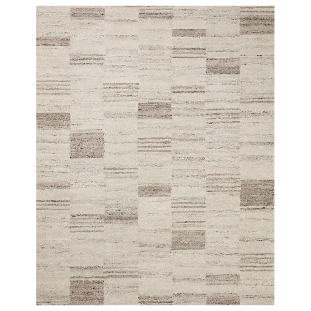Amber Lewis x Loloi Rocky 7"9" x 9"9" Ivory and Dove Area Rug, , large