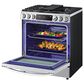 LG 6.3 Cu. Ft. Smart Wi-Fi Enabled ProBake Convection InstaView Slide-In Gas Range with Air Fry in Print Proof Stainless Steel, , large