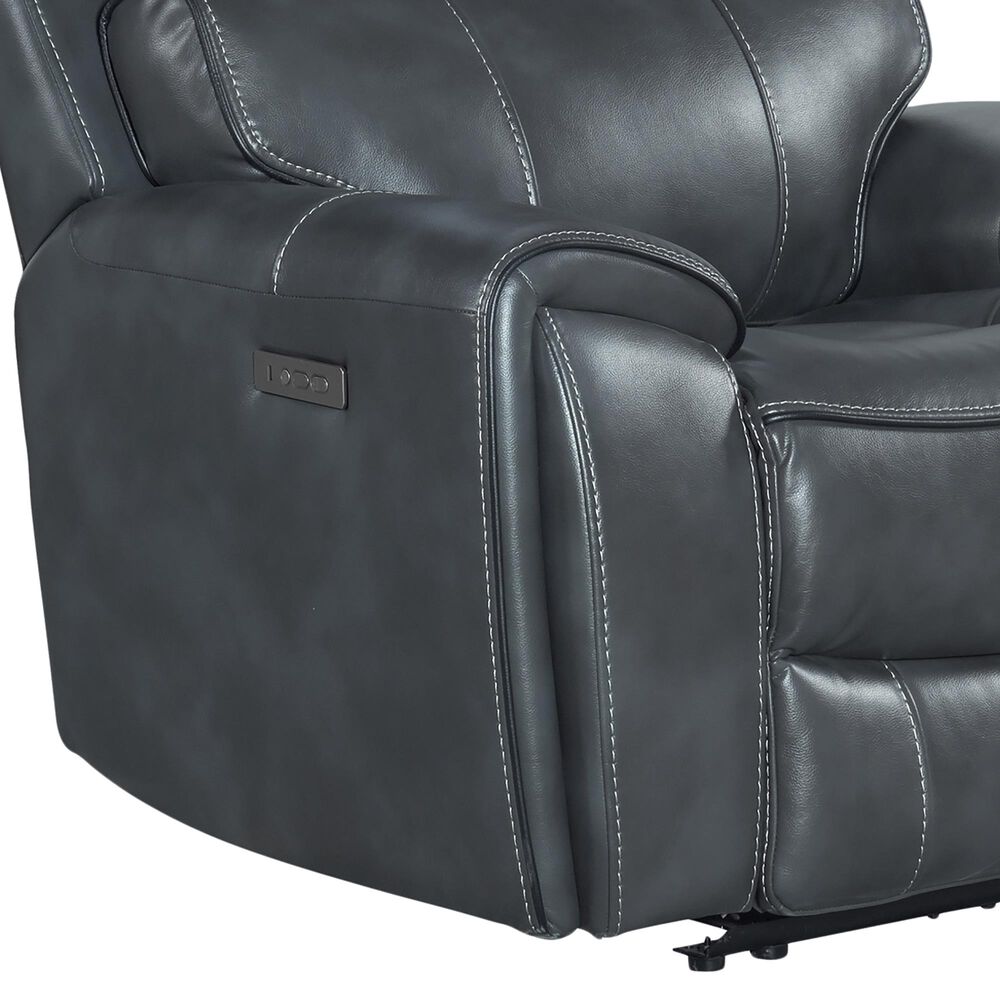 Hawthorne Furniture Summit Recliner with Power Headrest in Bolero Slate, , large