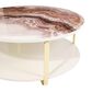 Vista Haus Ariana Cocktail Table in Gold and White, , large