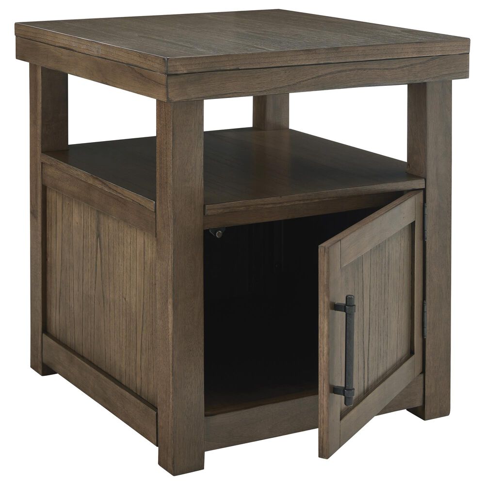 Ashley Boardernest Rectangular End Table in Brown, , large