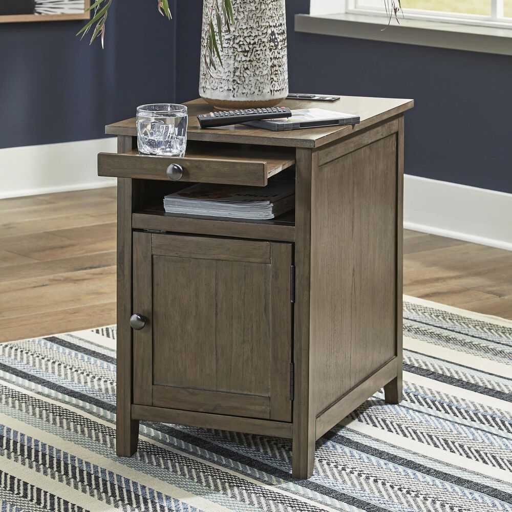 Ashley Treytown Chairside End Table in Grayish Brown, , large