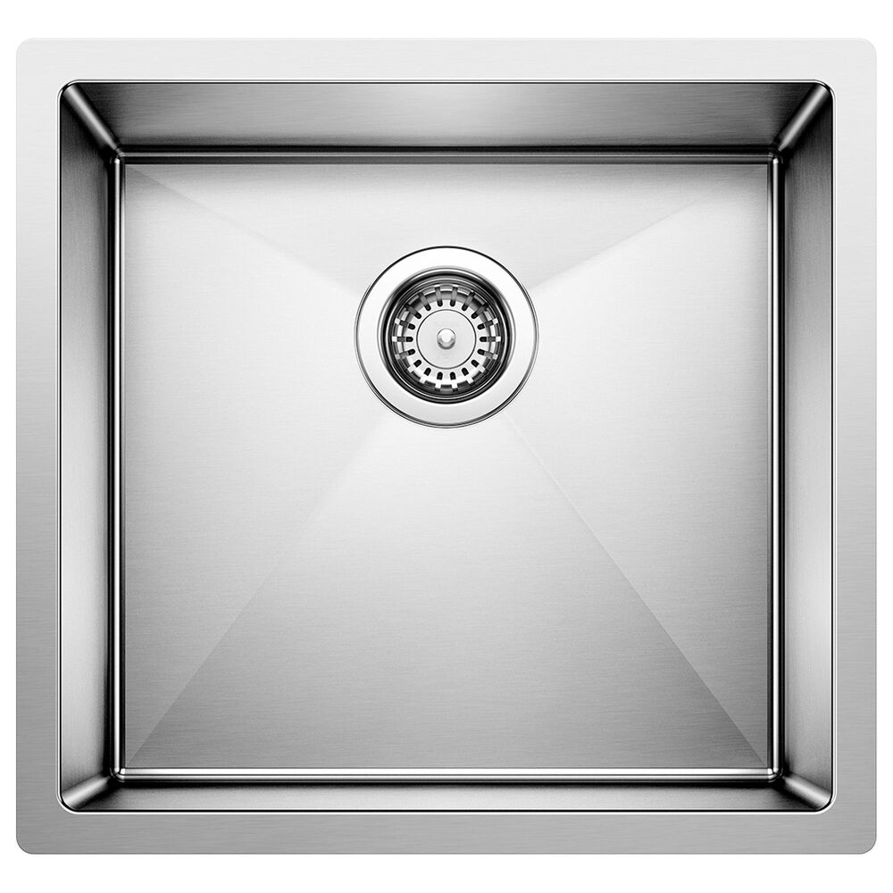 Blanco Precision 19" R10 Single Bowl Kitchen Sink in Satin Polished, , large