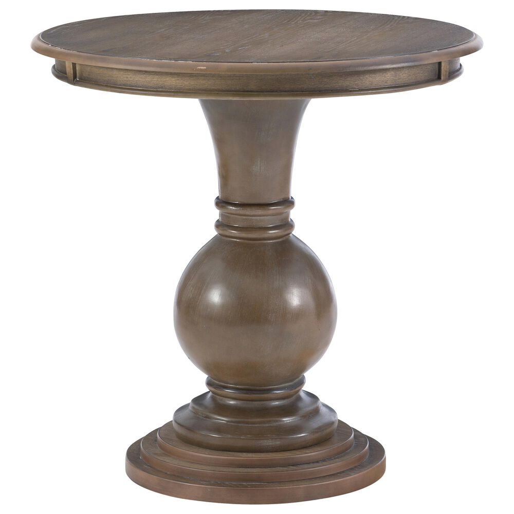 Linon Home Decor Adeline Round Accent End Table in Natural, , large